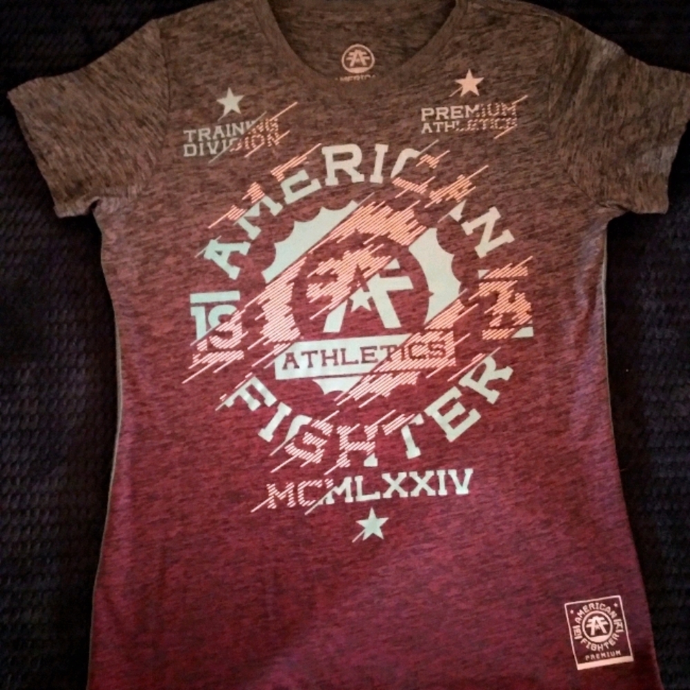 Ladies American fighter tee
